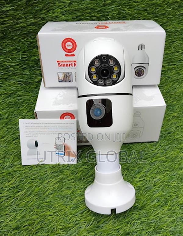 Dual Lens Bulb Ptz Smart Security Camera