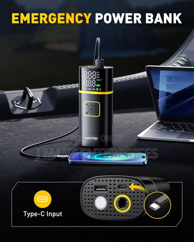 Tire Inflator Portable Air Compressor - - thumbnail 2