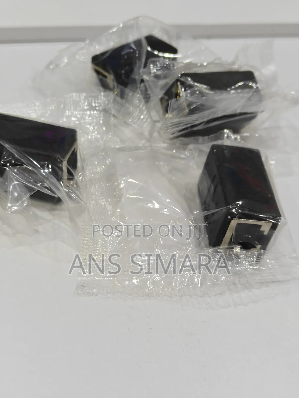 Rj45 1 by 1 Couplar Black