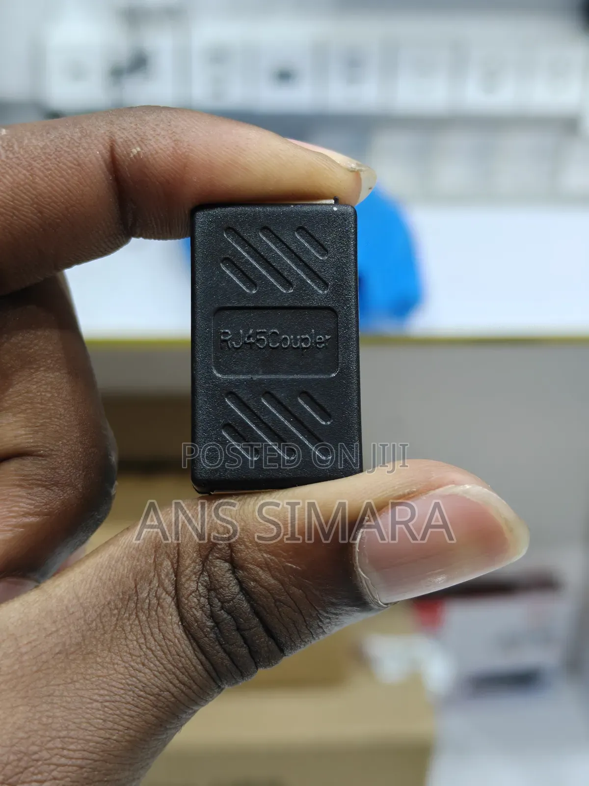 Rj45 1 by 1 Couplar Black