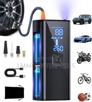 Portable Compressor for Cars, Balls, Bikes and Motorcycles