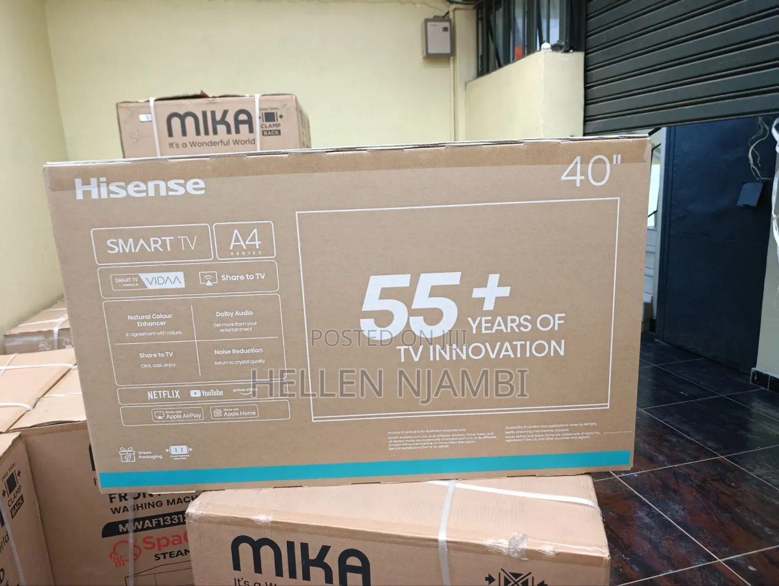 Hisense 40inch A4 Series Smart Frameless Tv (2025 Model)