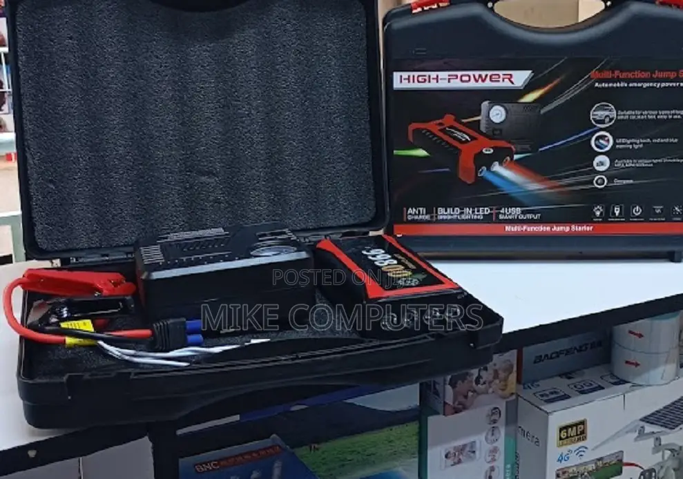 High Power Portable Car Jump Starter and Air Compressor, Power Bank