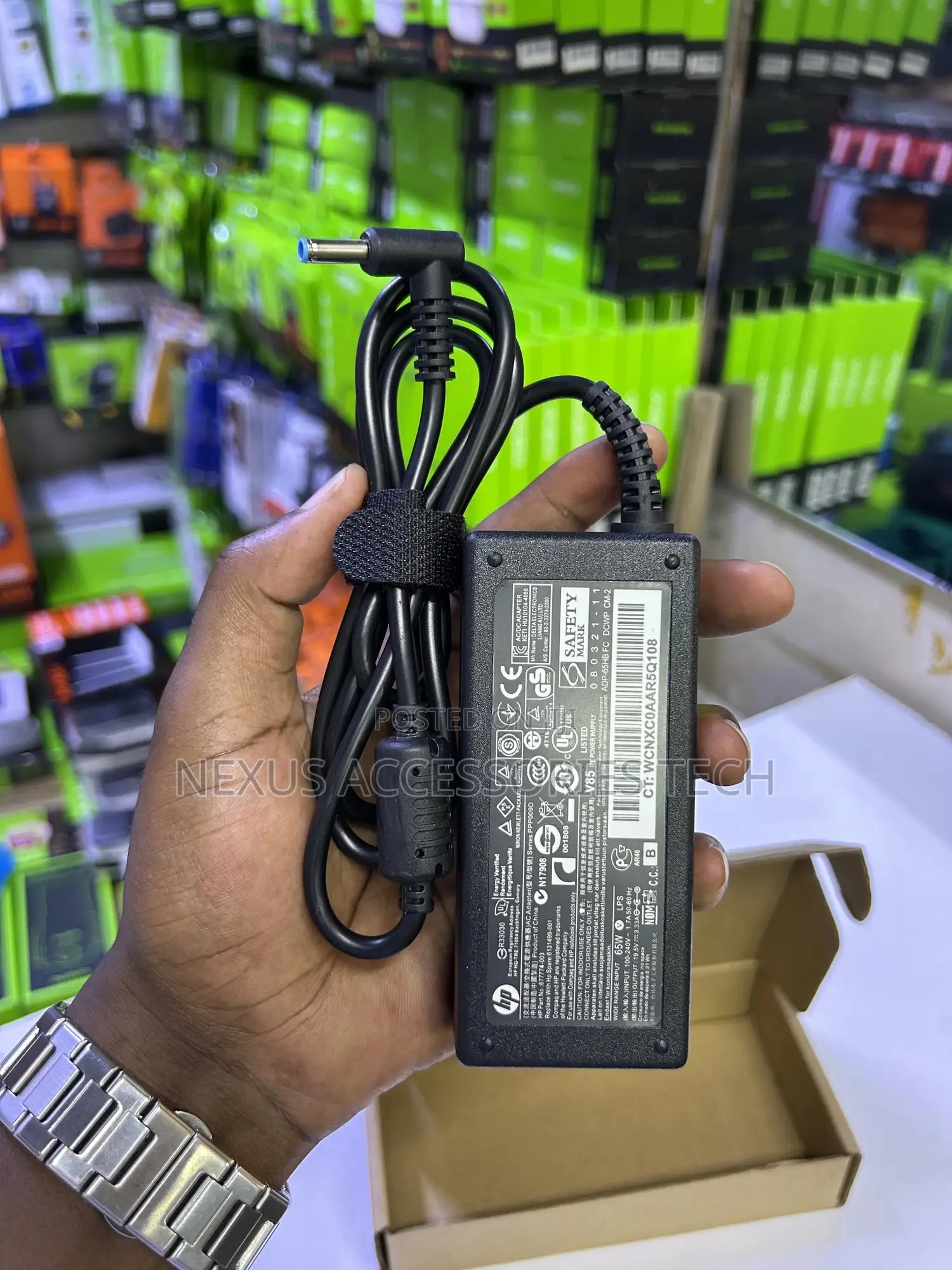 Hp Blue Pin 65w Laptop Charger – Original Power Adapter for Hp Laptop