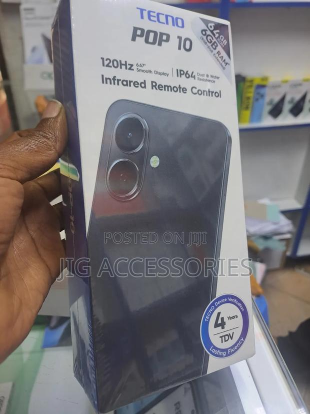 New Tecno Pop 10 64 GB Black - main view
