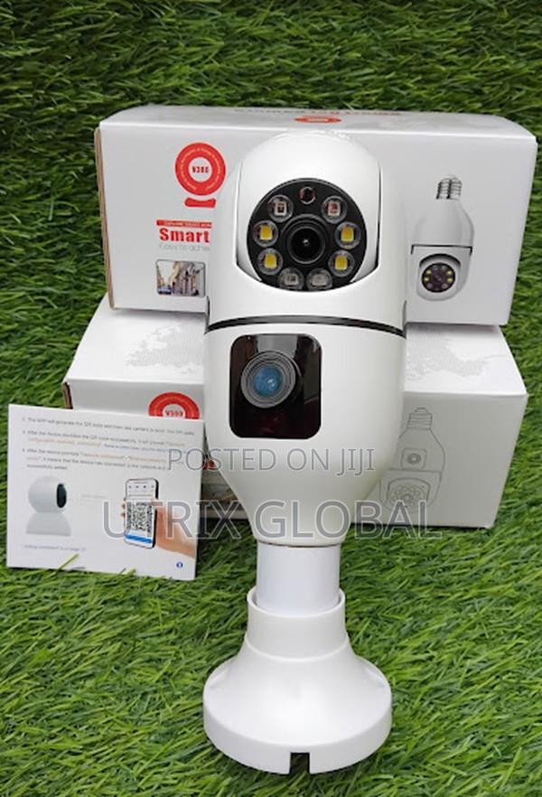 Bulb Ptz Camera Dual Lens Home Monitor