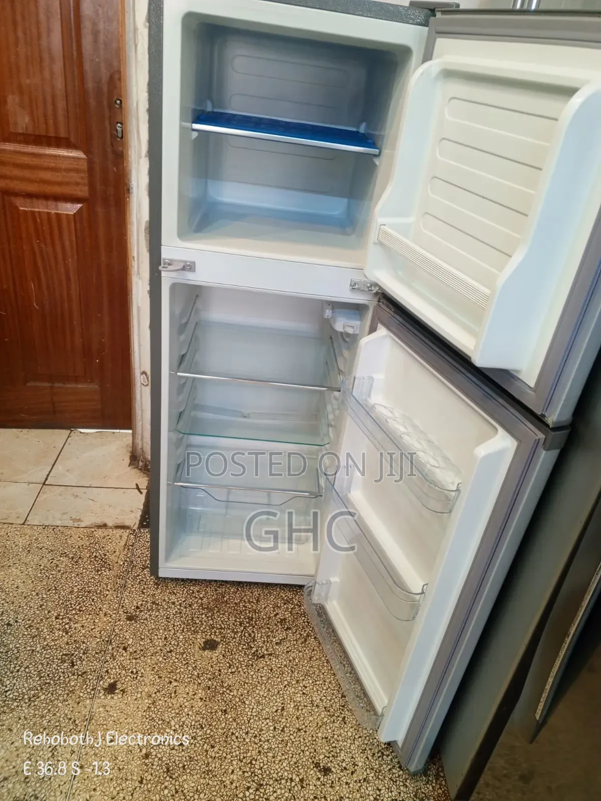 Gray Single Door Fridge