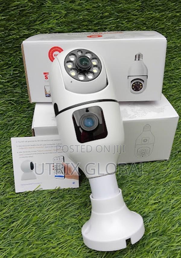 Dual Lens Security Bulb Camera Wide Coverage - main view