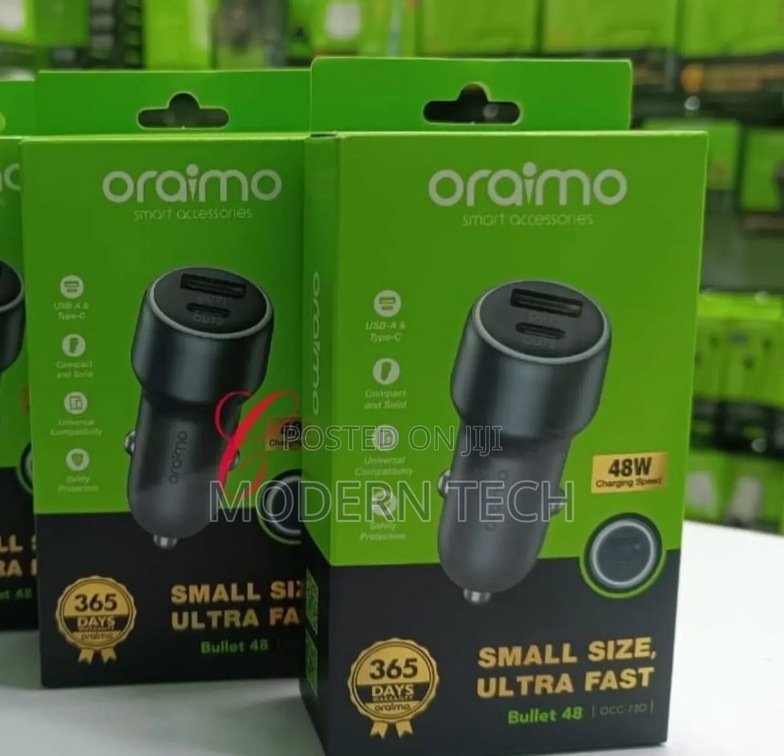Oraimo Bullet 48 48w Car Charger