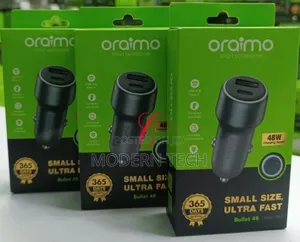Oraimo 48w Fast Charging Car Charger – Type-C Pd Usb Quick Charge