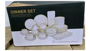 Ceramic Gold Rim Dinner Set,** - thumbnail 2