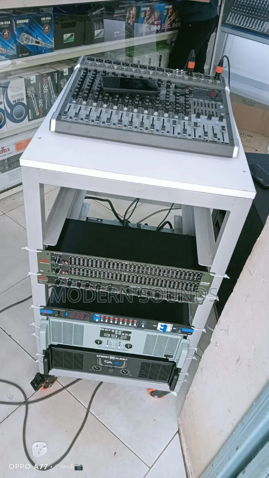 Professional Pa Audio System Rack.