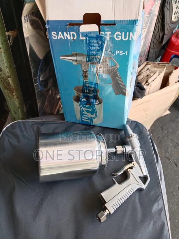 Manual Aluminum Alloy Sand Blasting Gun With Spray Can - main view