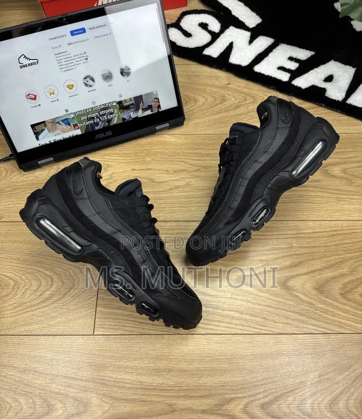 Air Max 95 Essential Triple Black Size 40-45