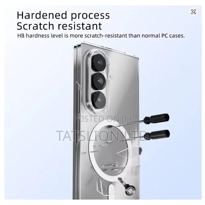 Samsung Galaxy Z Fold 7 Clear Transparent Case Cover