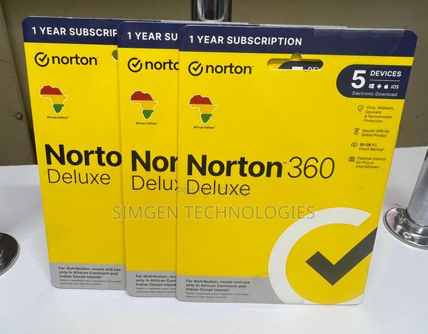Norton 360 Deluxe 5 Users - main view