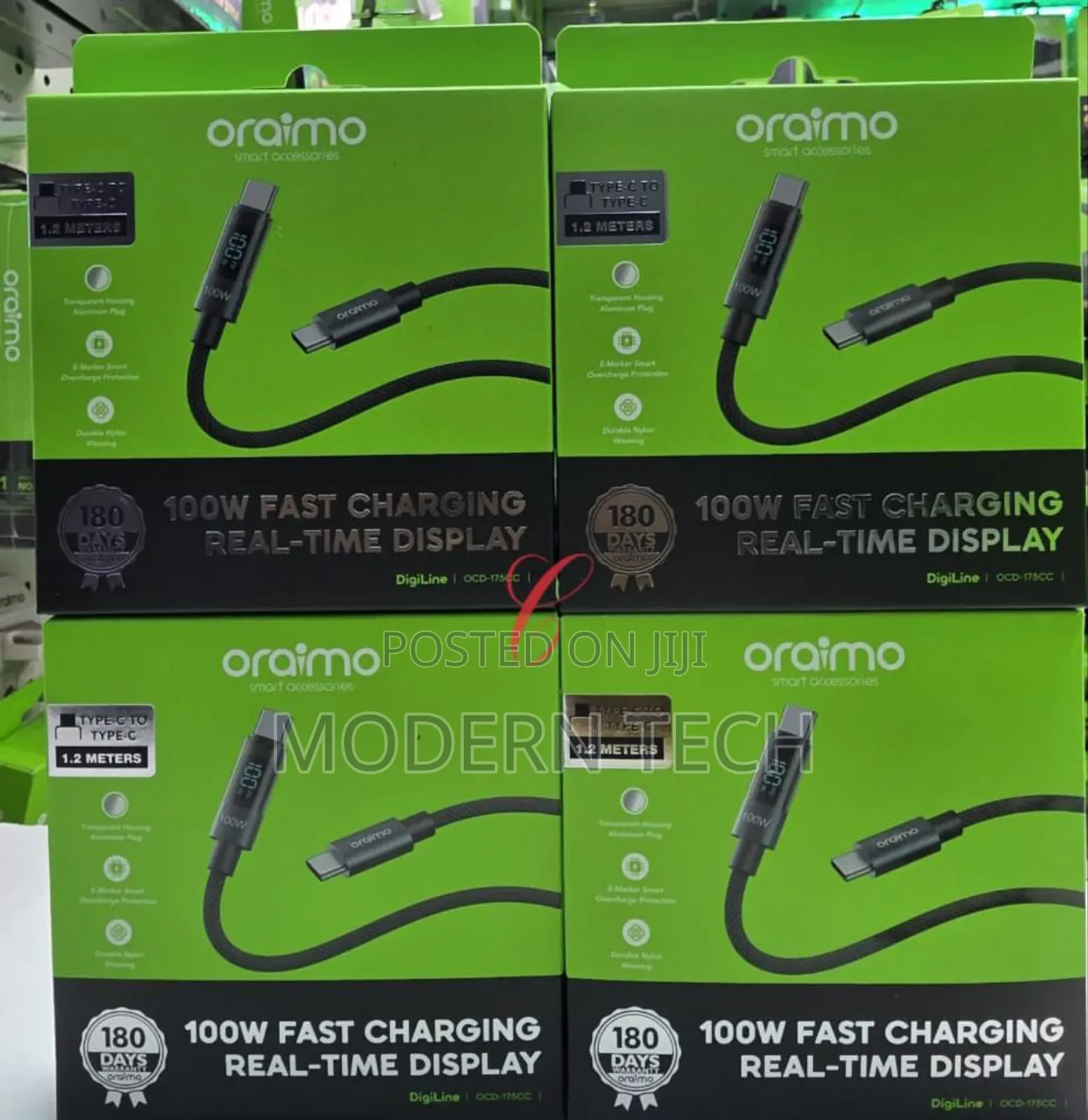 Oraimo Digiline 100w Pd Cable – Ultra-Durable Fast Charge Data Sync