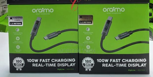 Oraimo Digiline 100w Pd Cable – Ultra-Durable Fast Charge Data Sync - thumbnail 2