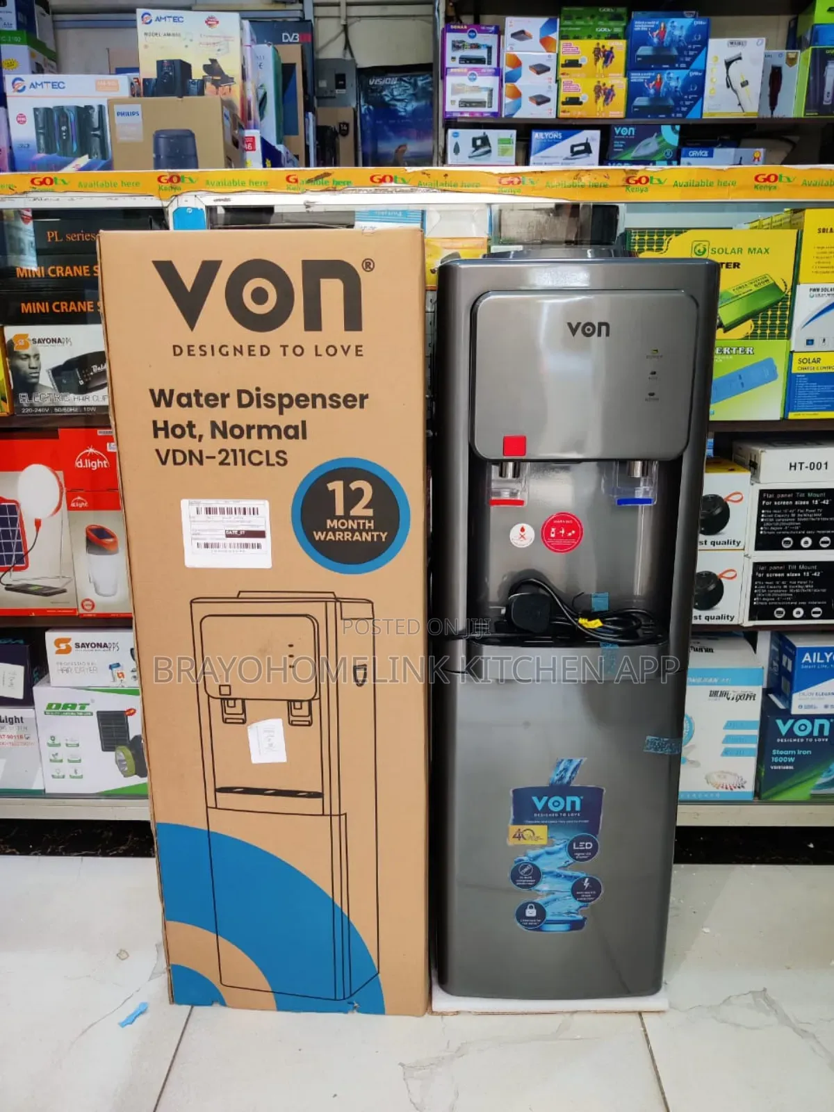 *Von Dispenser Hot and Normal (Dark Grey)