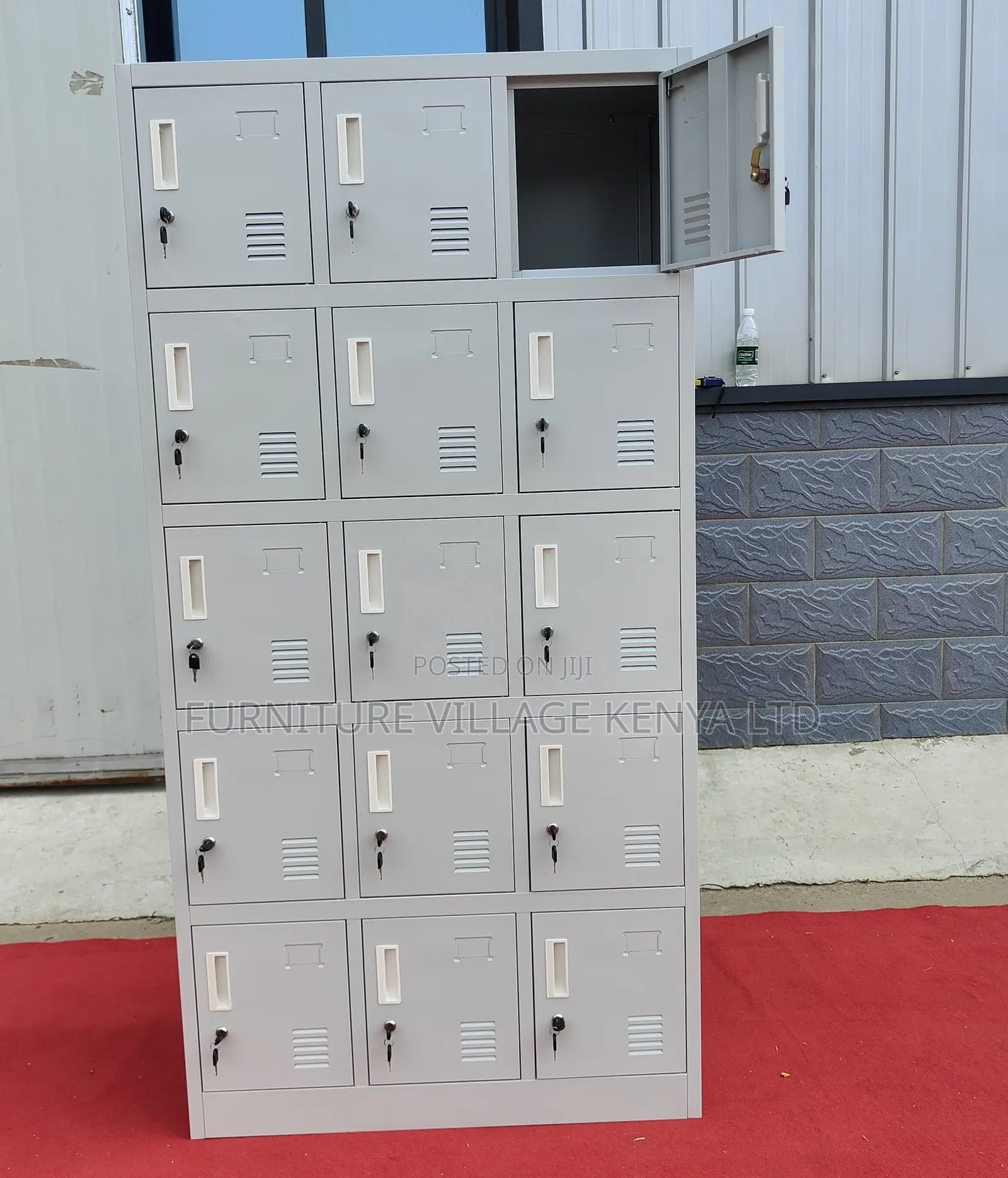 15-lockers Steel Office Cabinet