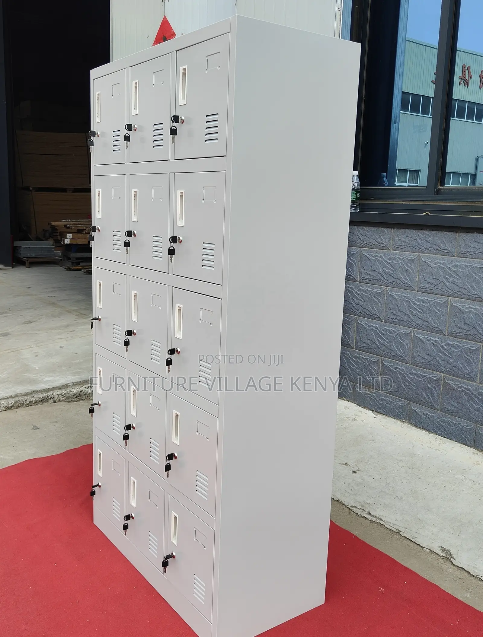 15-lockers Steel Office Cabinet
