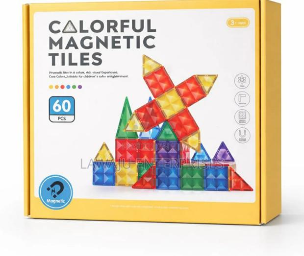Colorful Magnetic Tiles - main view