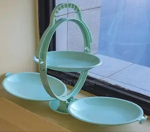 Creative Folding 3 Layer Plate Fruit Rack