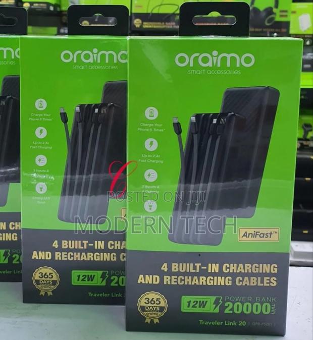 Oraimo Traveler Link 20 20000mah 12w Power Bank Opb- P5201