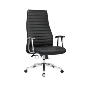 Office Chair : Executive High-Back Swivel Modern Leather Chair