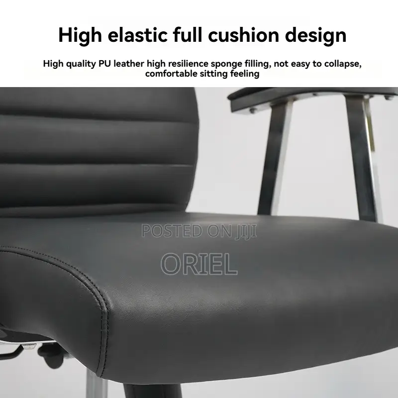 Office Chair : Executive High-Back Swivel Modern Leather Chair