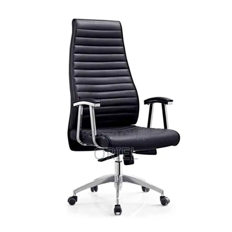 Office Chair : Executive High-Back Swivel Modern Leather Chair