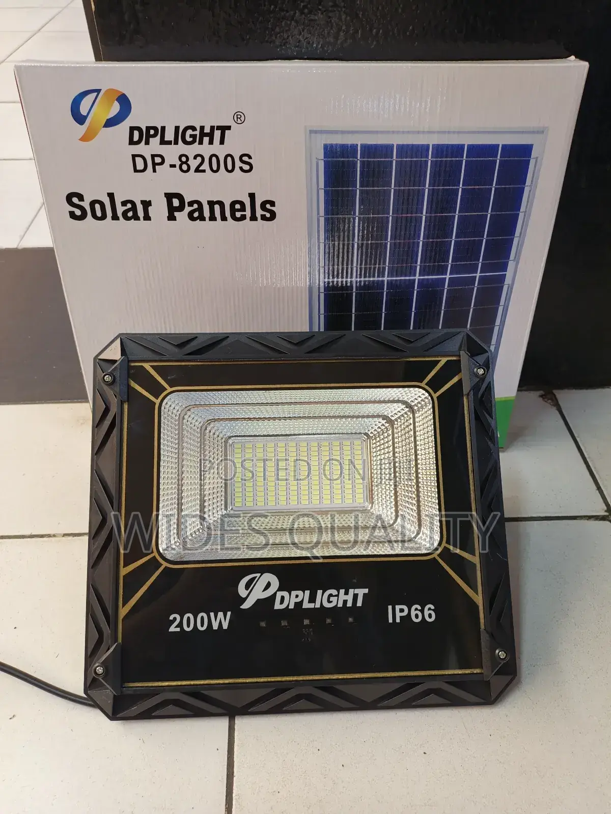 200w Solar Flood Light. Security Automatic Floodlight