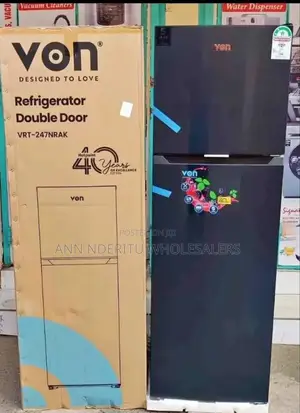 Restocked Von 247 Litres Refrigerator Double Door F/7