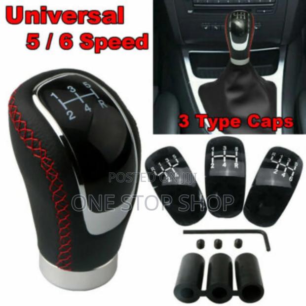Manual Gear Knob Universal 5/6 Speed With 3 Different Caps