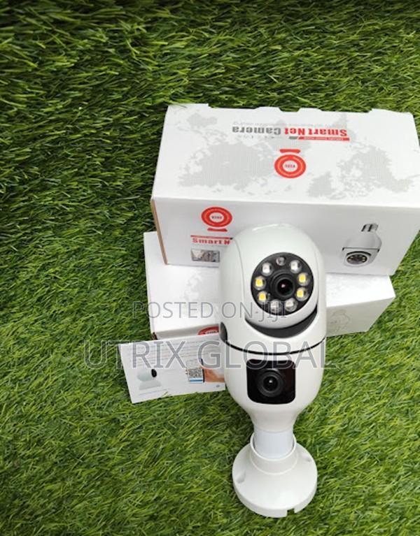 Dual Lens Light Bulb Hidden Security Camera - main view