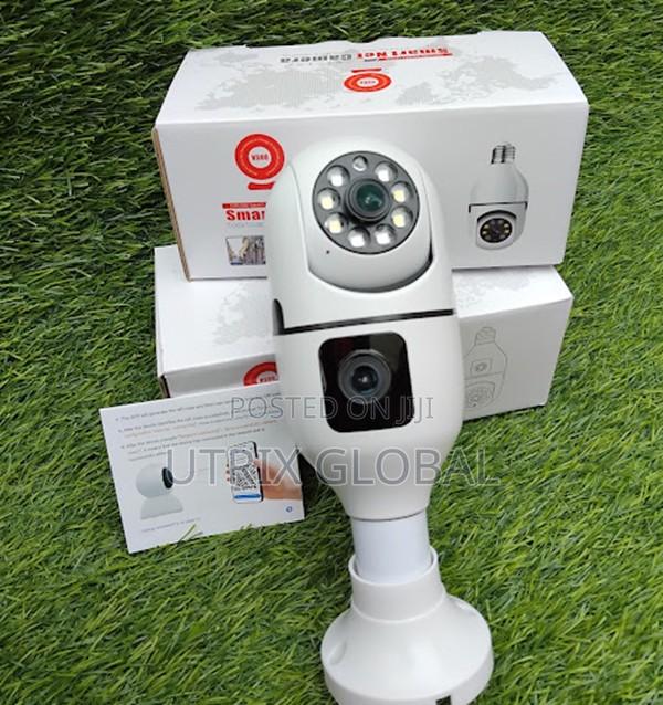 Smart Bulb Camera Dual Lens Night Vision