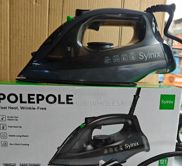 Syinix Syinix, Steam Iron Polepole With Non-Stick Coating, Powerful