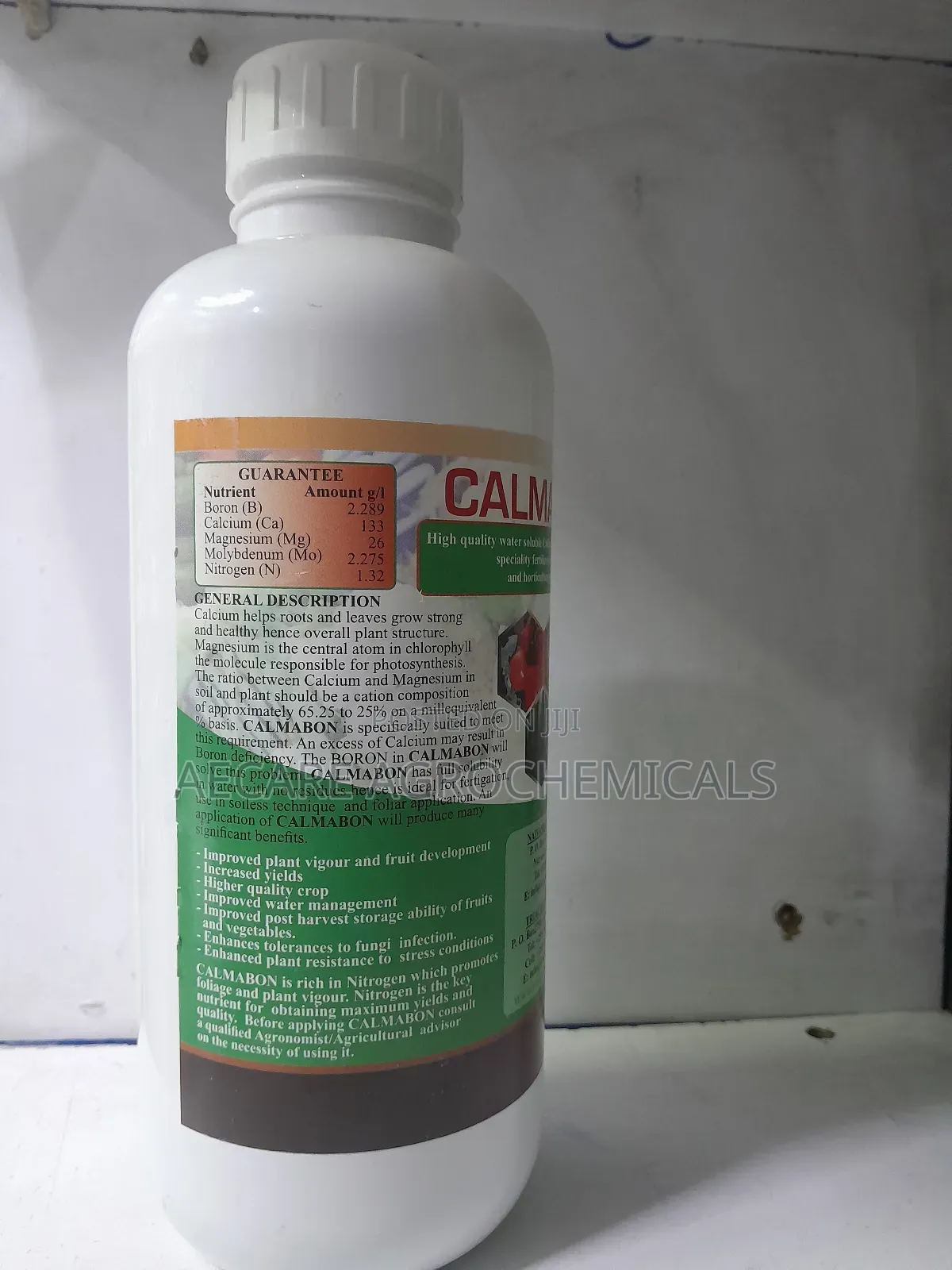 Calmabon Foliar Fertilizer (Calcium, Magnesium, Boron) 1litre
