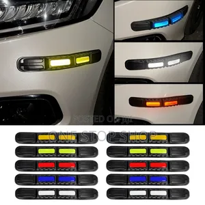 2pcs Self Adhesive Reflective Bumper Anti Wear Protection Strip