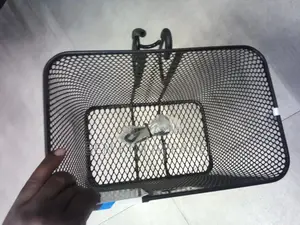 8 Liters Front Bicycle Pannier, Basket Steel and Polyester.