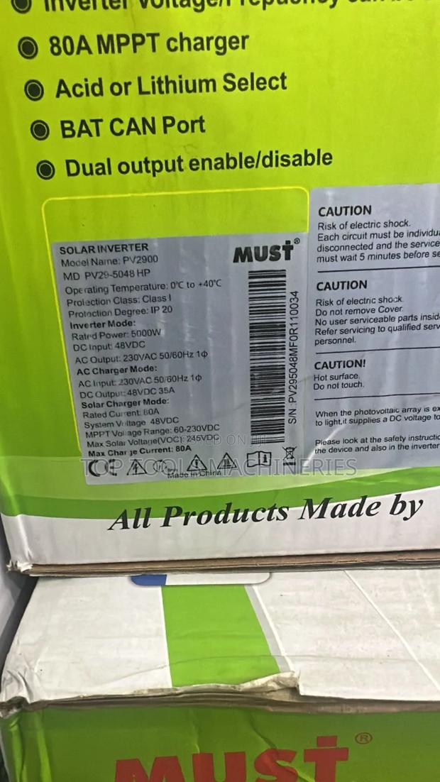 Must 5kva 48v Hybrid Inverter Low Frequency - thumbnail 3