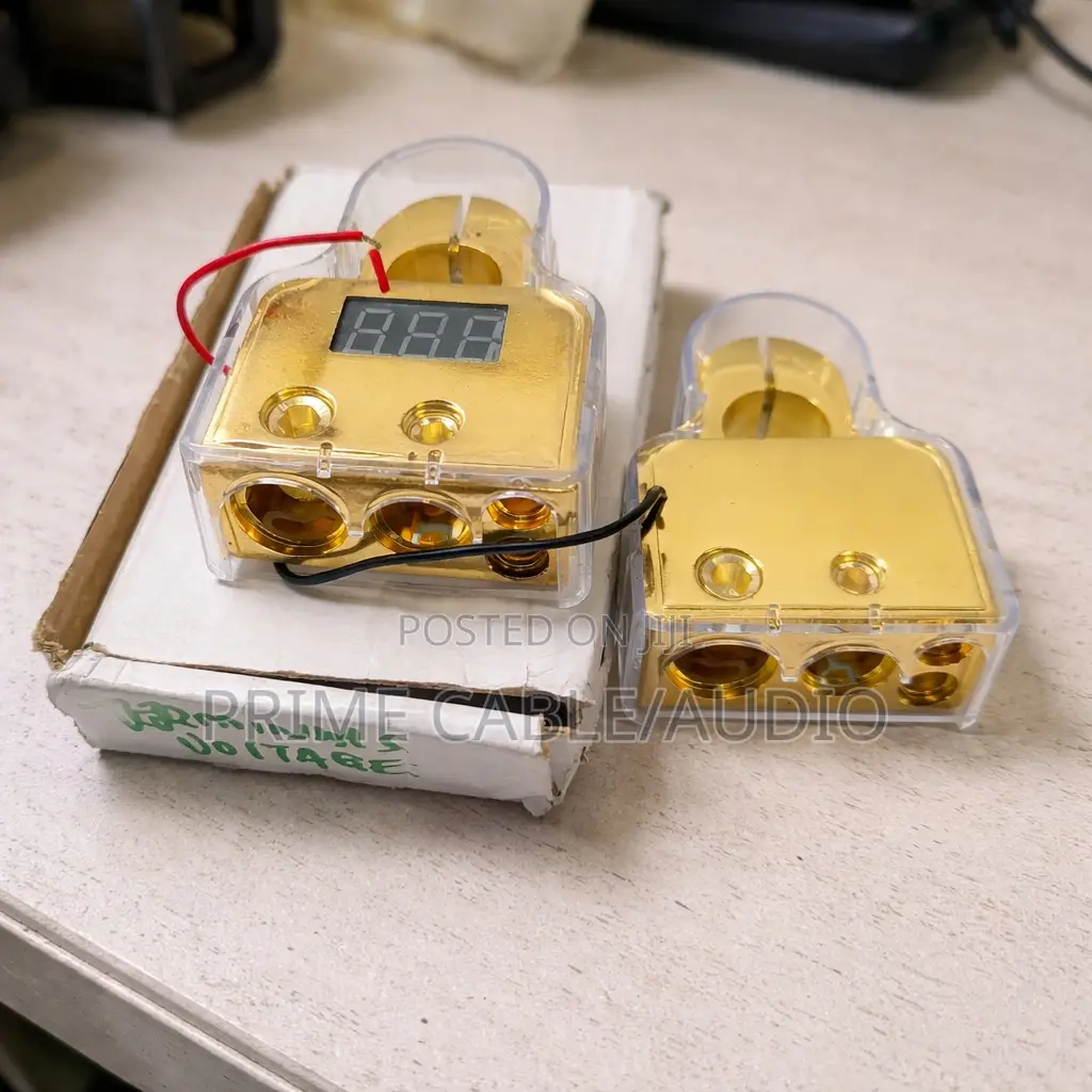 Digital Car Battery Terminals With Voltage Display