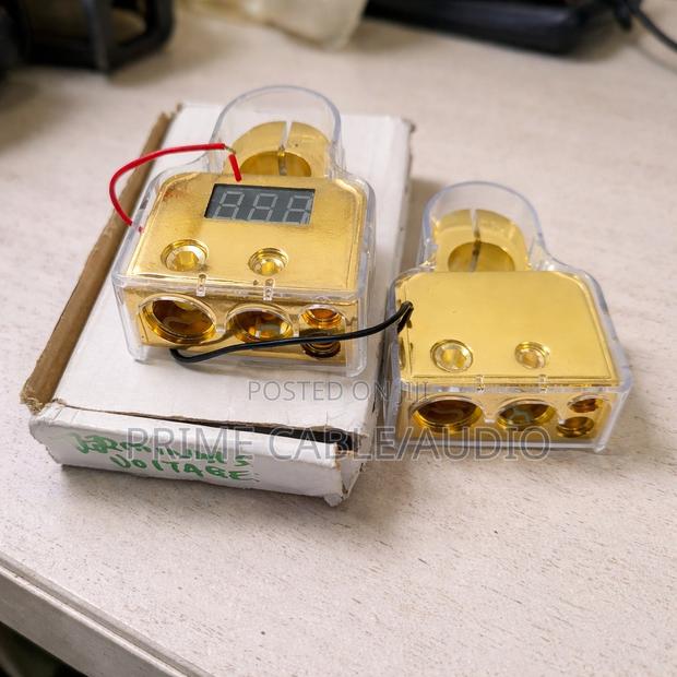 Digital Car Battery Terminals With Voltage Display - main view
