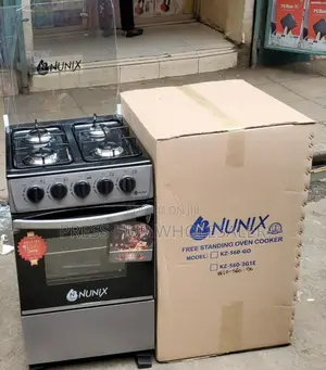 Nunix 3+1 Standing Cooker With an Electric Oven.