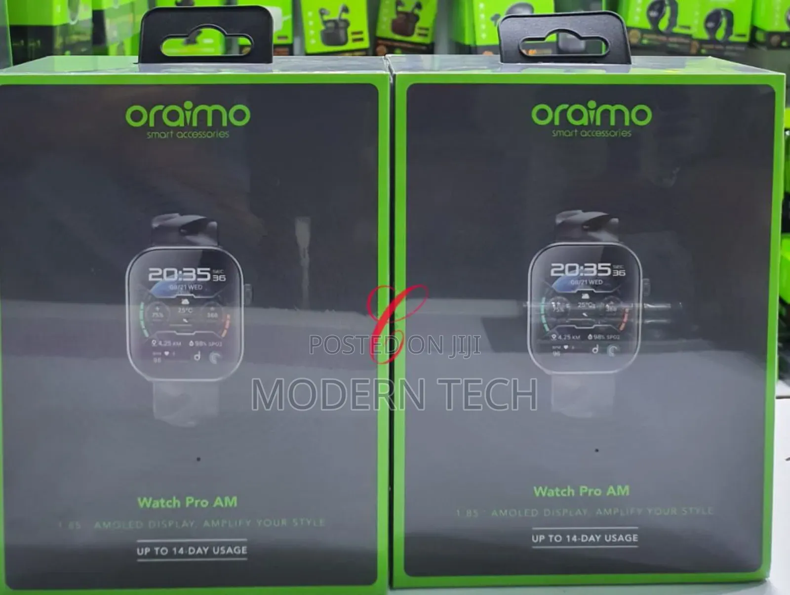 Oraimo Watch Pro Am 1.85′′ Amoled | Ip68 Water-Resistant Smart Watch