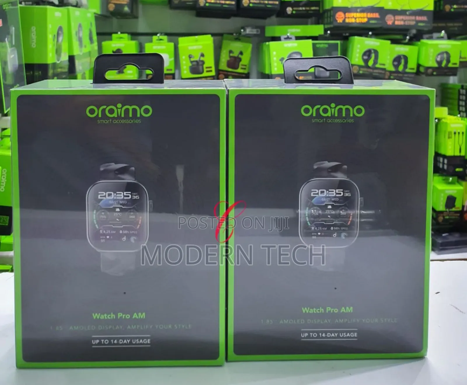 Oraimo 1.85′′ Amoled Smart Watch – Watch Pro Am With Ip68 Protection