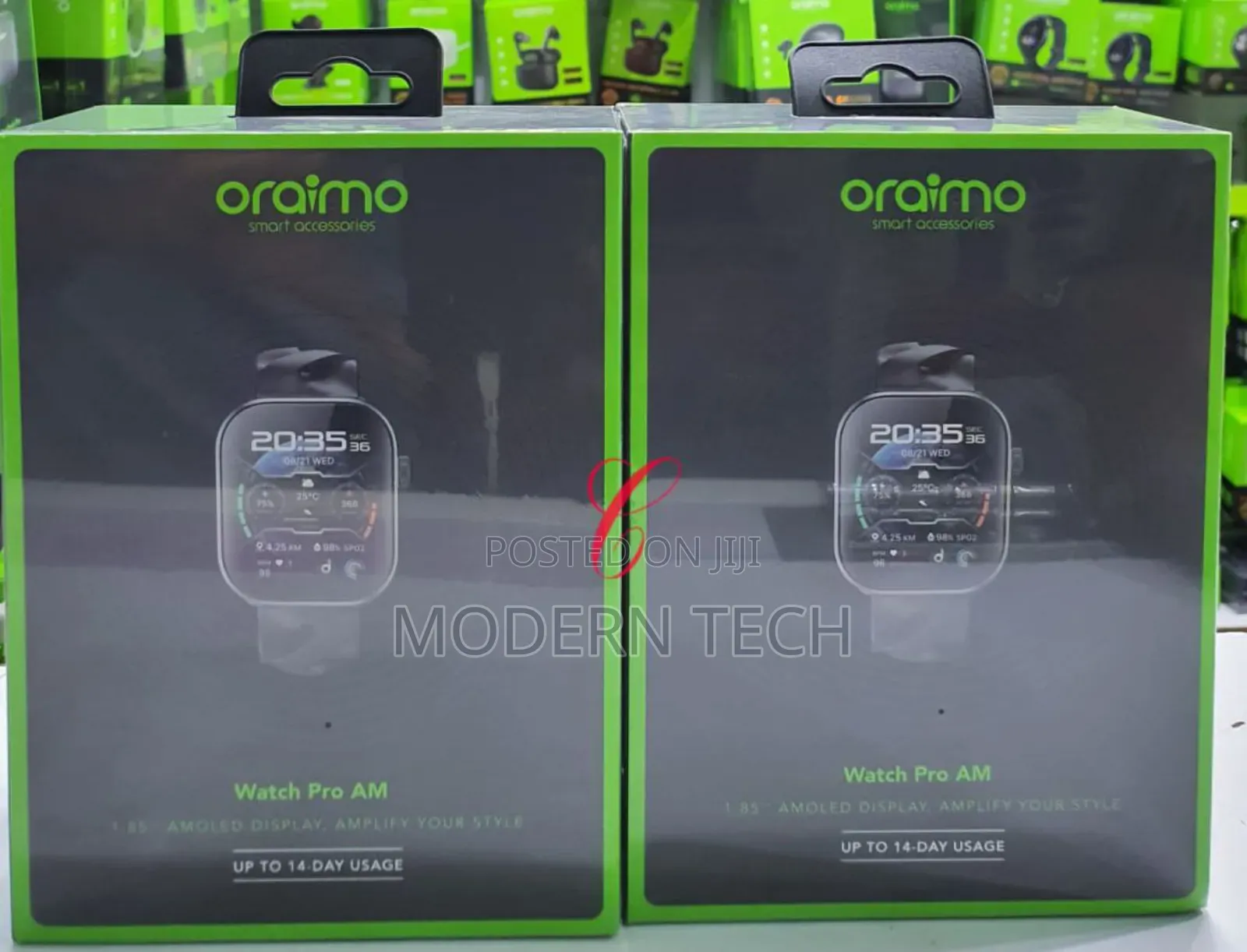 Oraimo Watch Pro Am 1.85′′ Amoled Smart Watch – Ip68 Waterproof