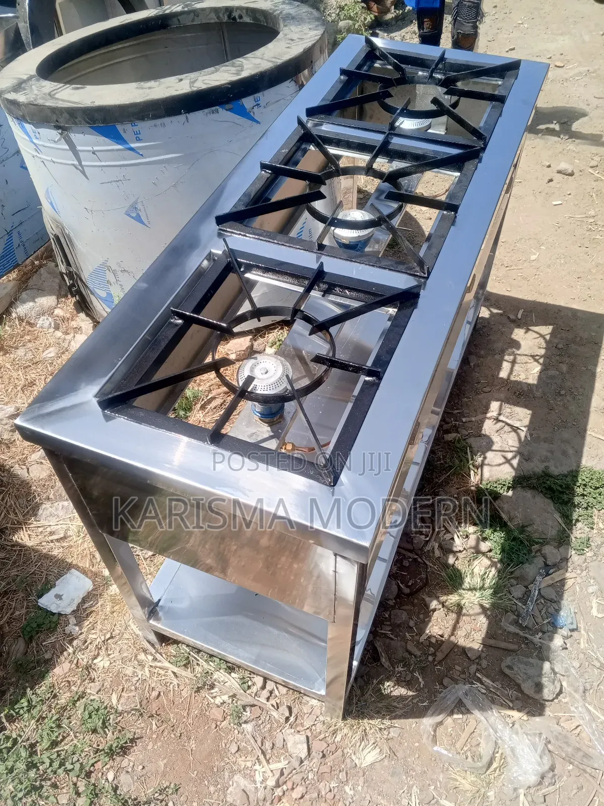 Gas Three Burner Cooker