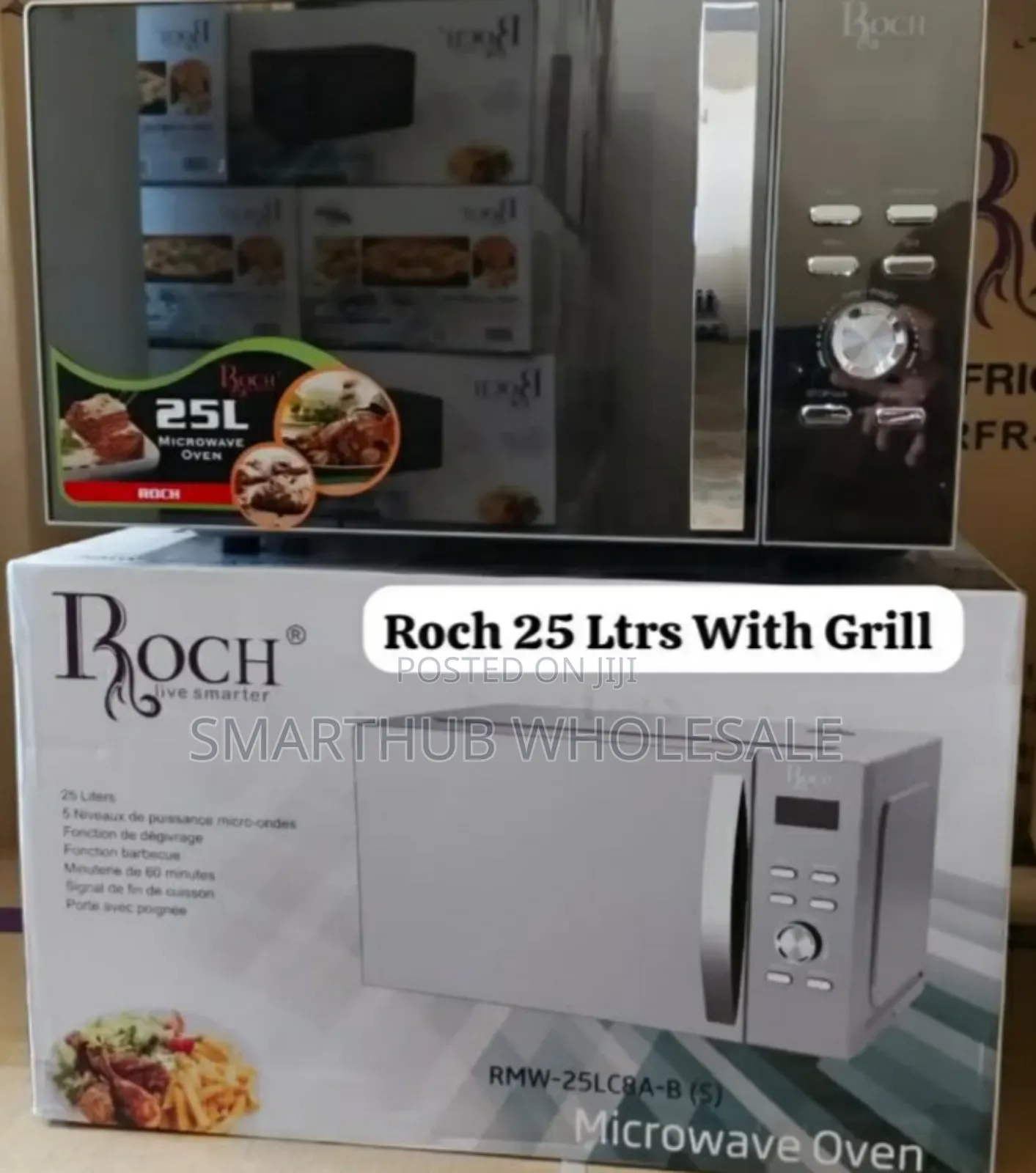 Roch Microwave Oven 25 Litres With Grill RMW-25lc8a-B