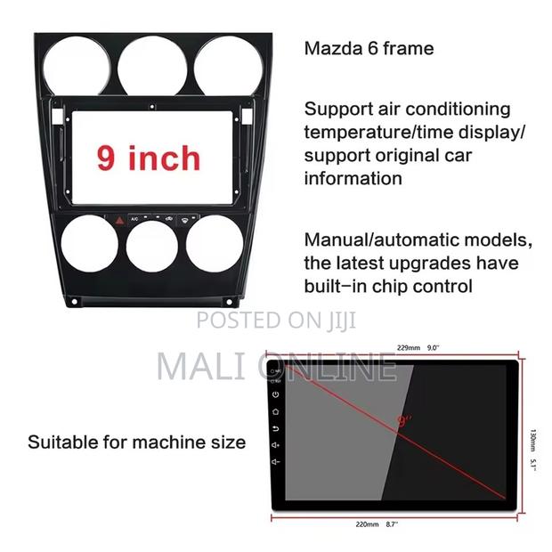Mazda 6 " Android Car Radio Fascia Frame Stereo Panel - thumbnail 3